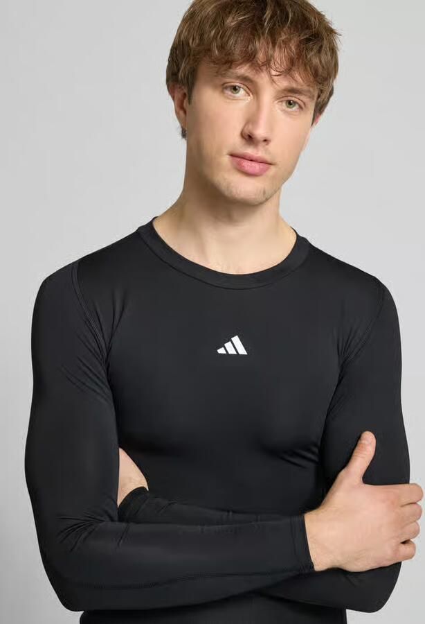 Adidas TECHFIT Compression Training Longsleeve Zwart- Heren Zwart - Foto 4
