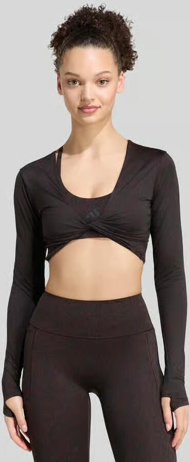 Adidas Training skinny fit sportshirt met shirt met lange mouwen met logoprint - Foto 2