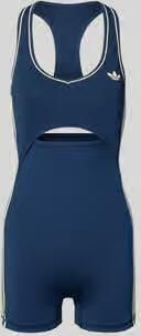 Adidas Training Slim Fit sport-jumpsuit met contrasterende strepen - Foto 7