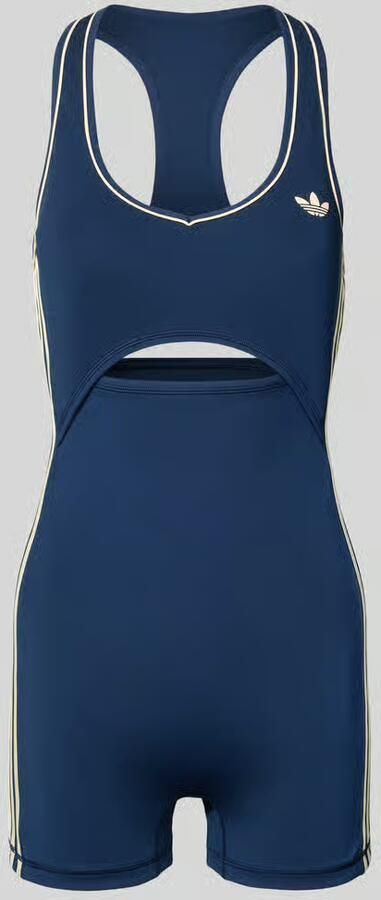 Adidas Training Slim Fit sport-jumpsuit met contrasterende strepen - Foto 7