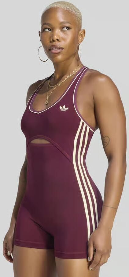 Adidas Training Slim fit sport-jumpsuit met contraststrepen - Foto 9
