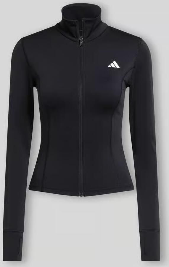 Adidas Training Slim fit trainingsjack met logoprint model 'Optime Essentials' - Foto 6