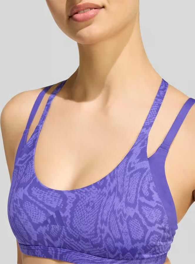 Adidas Training Sport-bh met dierenprint
