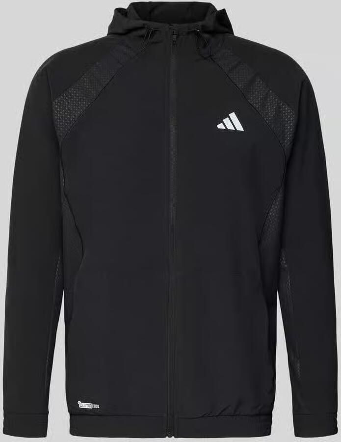 Adidas Training Sweatjack met logoprint en capuchon