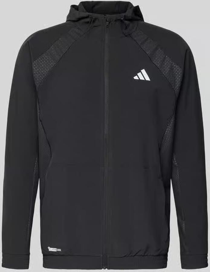 Adidas Training Sweatjack met logoprint en capuchon - Foto 2