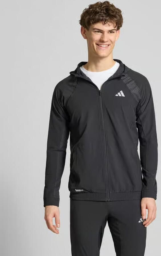 Adidas Training Sweatjack met logoprint en capuchon - Foto 6