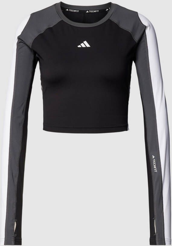 Adidas Training Kort shirt met lange mouwen en cut-out aan de achterkant