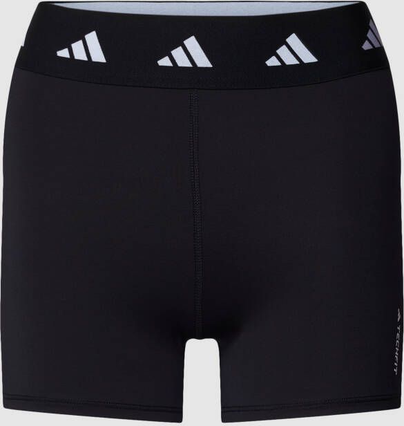 Adidas Training Korte tight fit broek met labelstitching