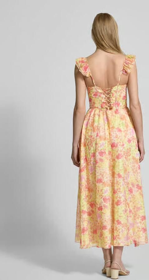ADLYSH Cocktailjurk met volantmouwen