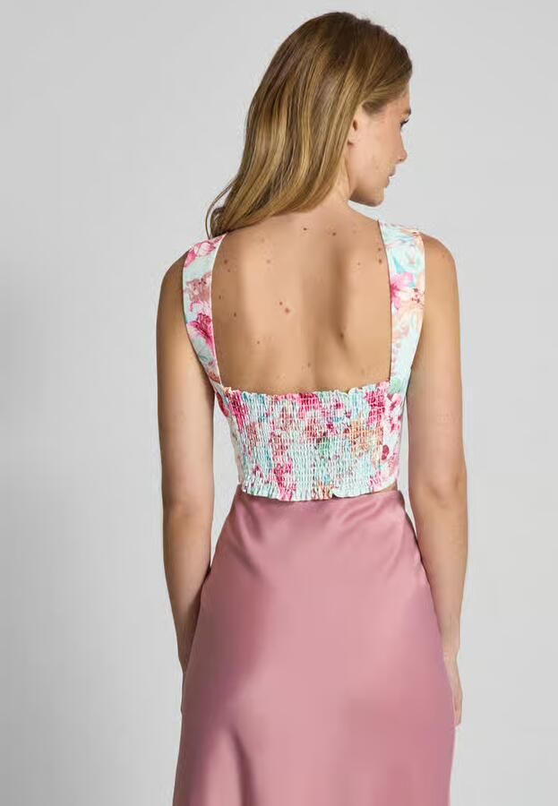 ADLYSH Kort blouseshirt met smokdetails aan de achterkant