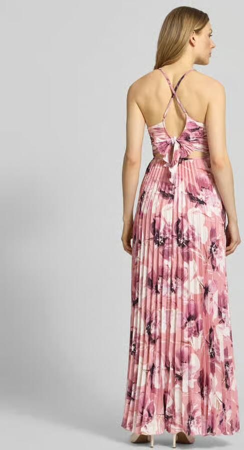 ADLYSH Regular fit avondjurk in plissélook - Foto 3