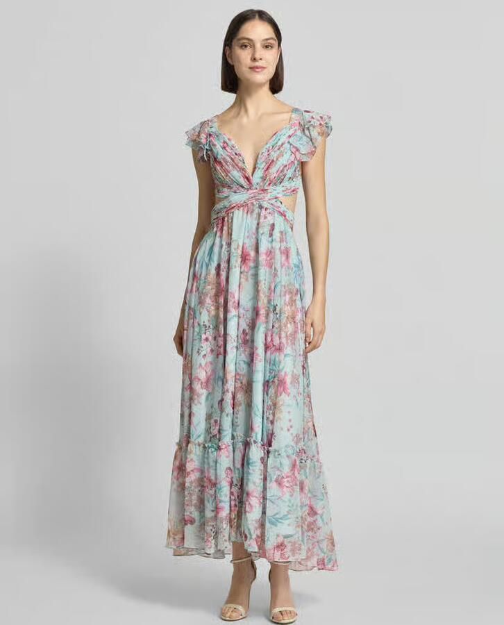 ADLYSH regular fit maxijurk met allover bloemenprint - Foto 2