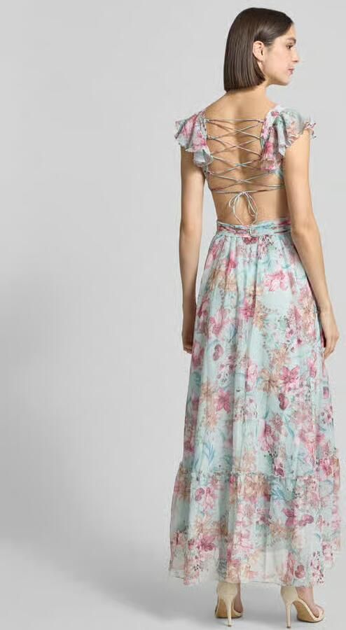 ADLYSH regular fit maxijurk met allover bloemenprint - Foto 3