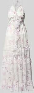 ADLYSH regular fit midi-jurk met ruches