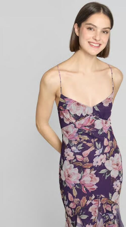 ADLYSH slim fit avondjurk met ruches