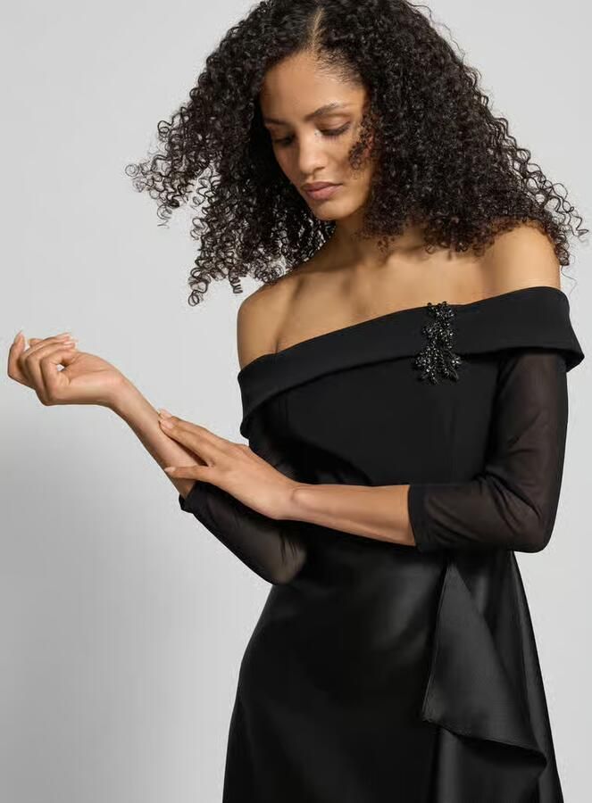 Adrianna Papell Avondjurk in off shoulder-look - Foto 2