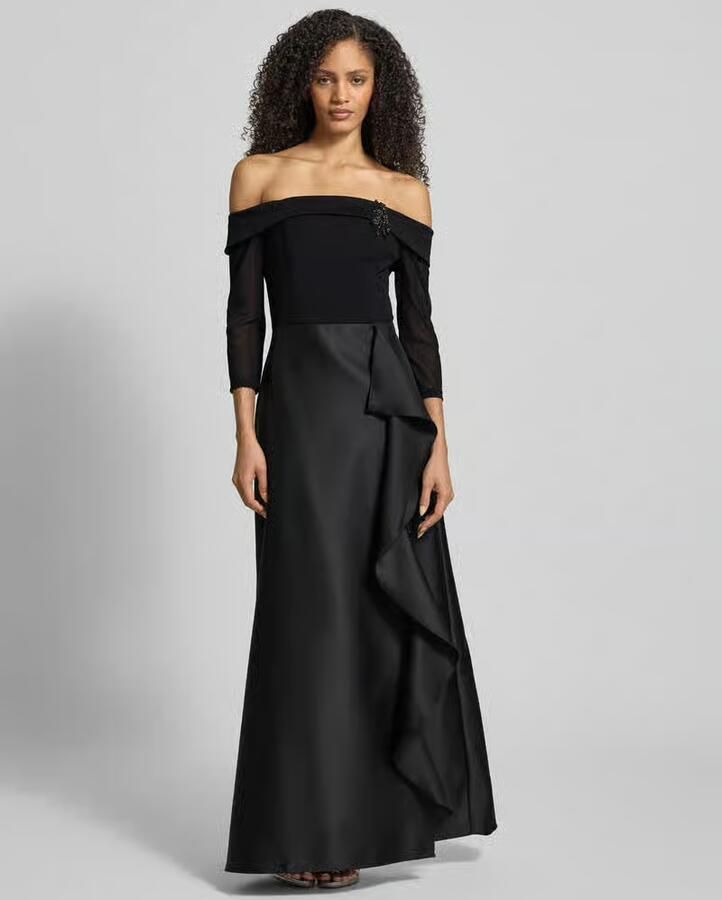 Adrianna Papell Avondjurk in off-shoulder-look - Foto 2
