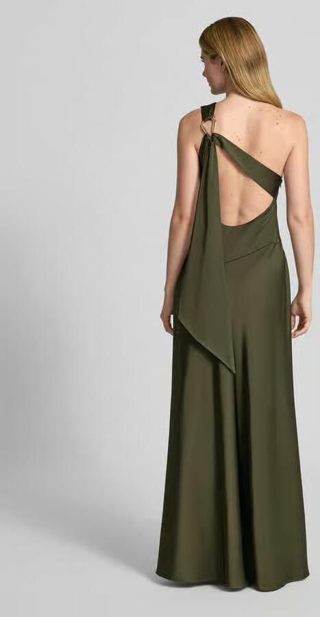 Adrianna Papell Avondjurk in one-shoulder design