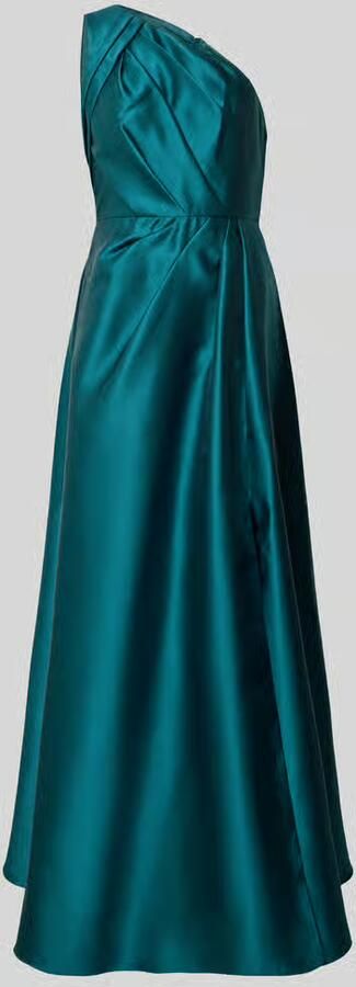 Adrianna Papell Avondjurk in one-shoulder look met draperieën