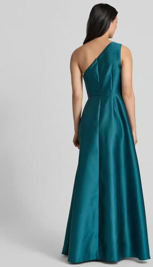 Adrianna Papell Avondjurk in one-shoulder look met draperieën - Foto 3