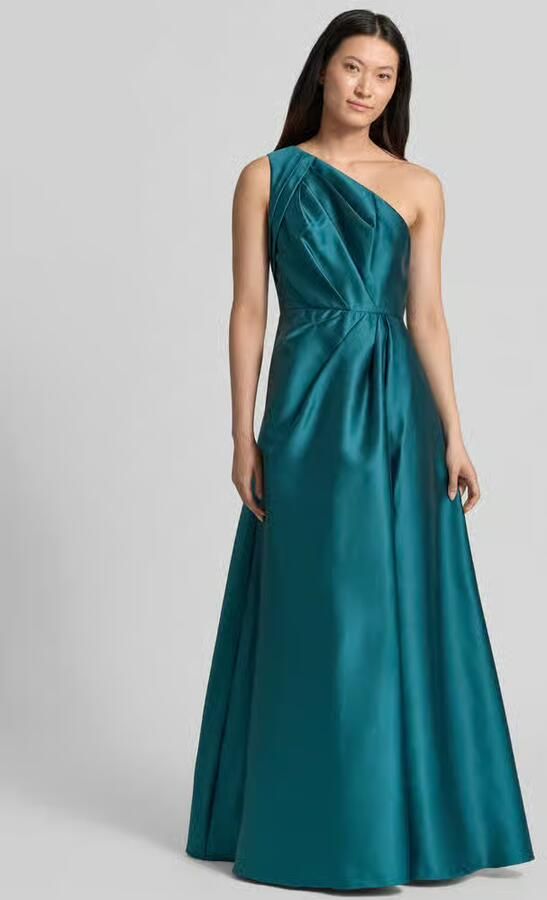 Adrianna Papell Avondjurk in one-shoulder look met draperieën - Foto 2