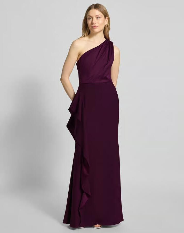 Adrianna Papell Avondjurk in one shoulder-look met volants - Foto 3