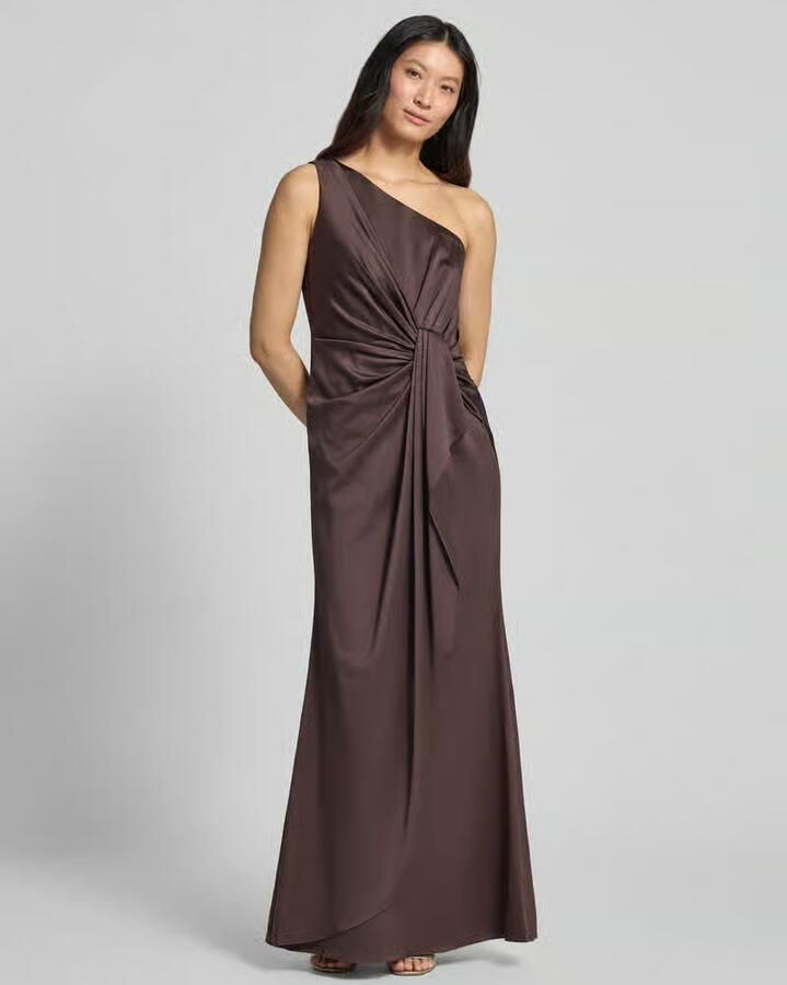 Adrianna Papell Avondjurk met one-shoulder band - Foto 3