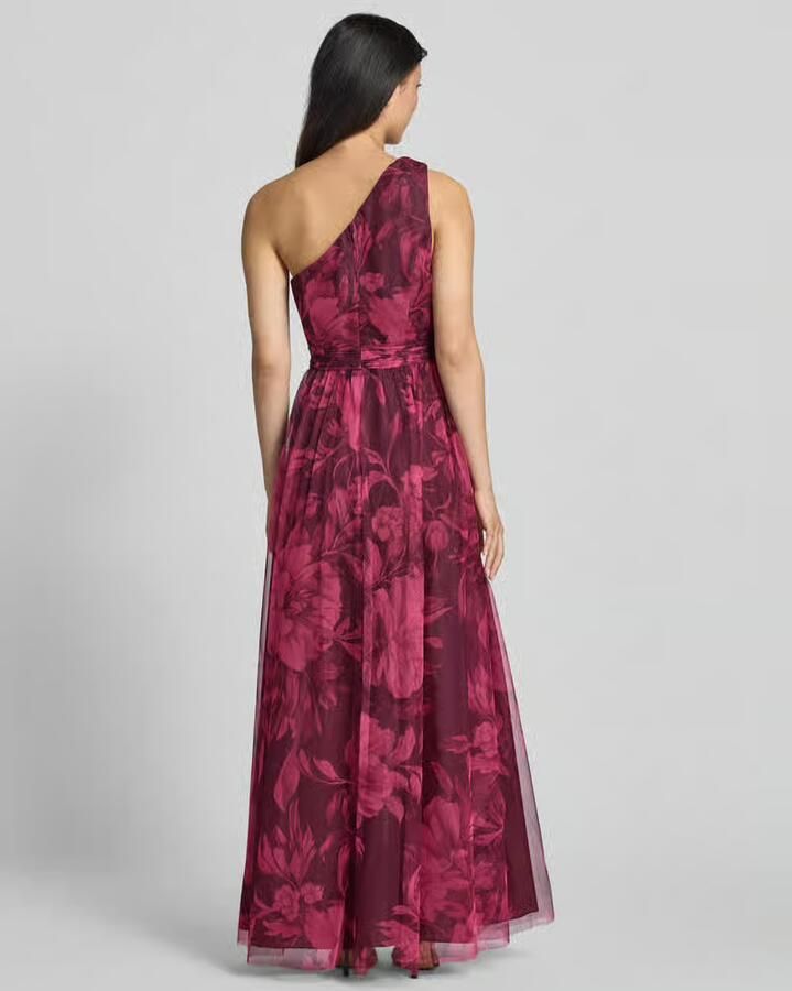 Adrianna Papell Avondjurk met one-shoulder band - Foto 3