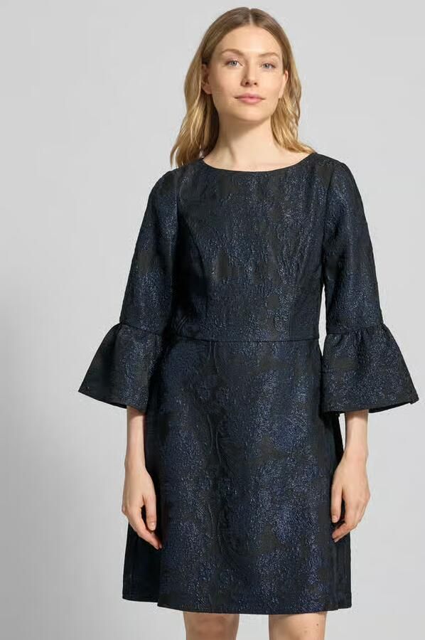 Adrianna Papell Regular fit cocktailjurk met all-over bloemenstitching - Foto 3