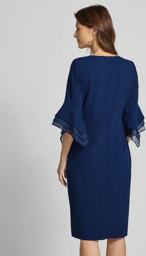 Adrianna Papell Knielange cocktailjurk met V-hals