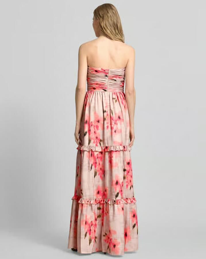 Adrianna Papell Maxi-jurk in off-shoulder-look met ruches - Foto 3