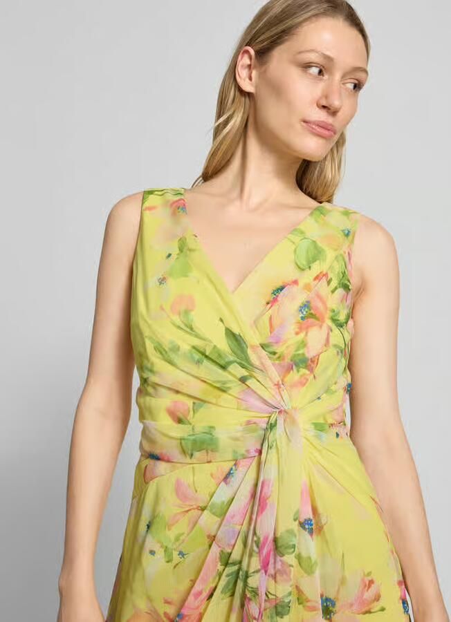 Adrianna Papell maxi-jurk in wikkellook met V-hals - Foto 2