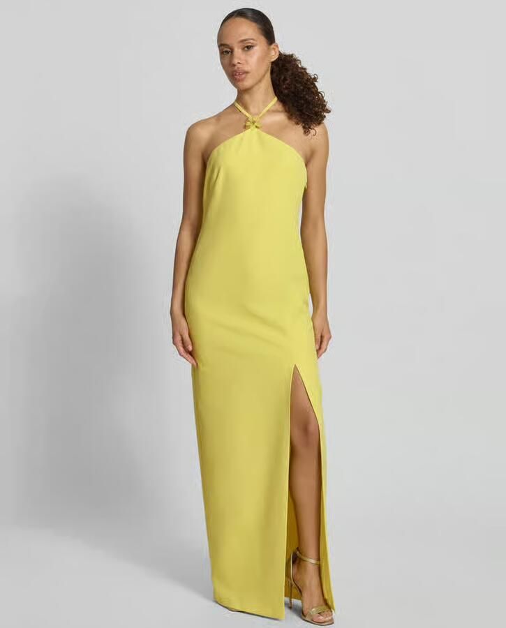 Adrianna Papell maxi-jurk met halter met loopsplit - Foto 3
