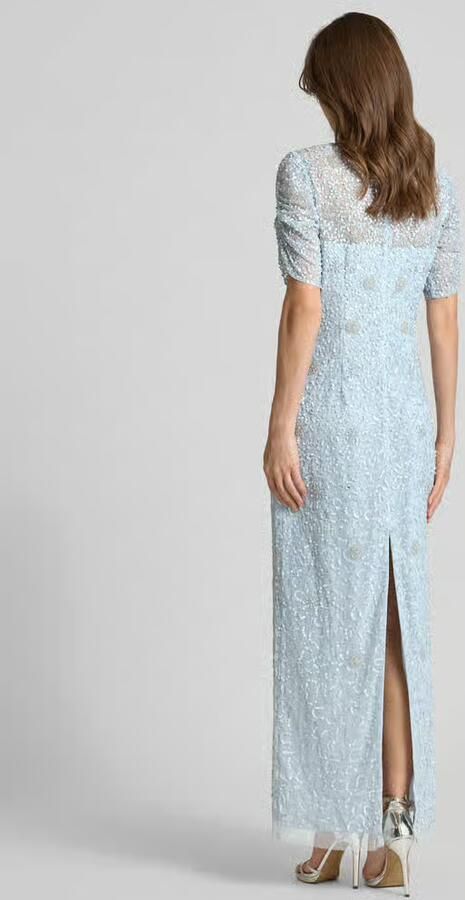 Adrianna Papell maxi-jurk met pailletten en parels