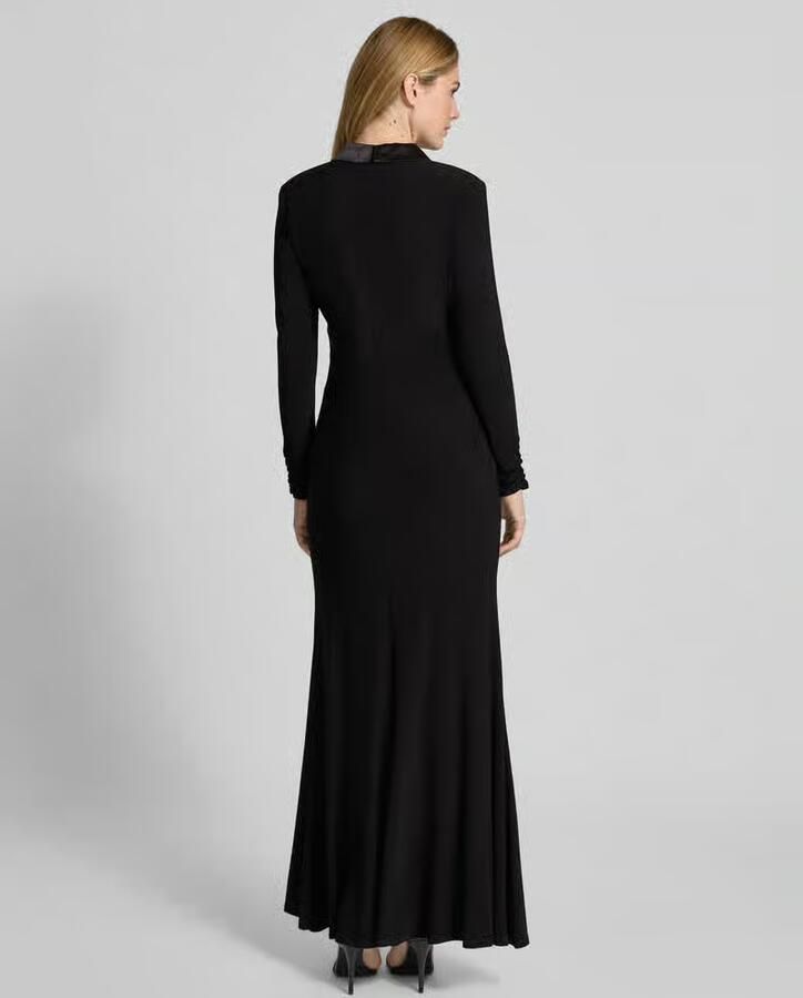 Adrianna Papell Maxi-jurk met reverskraag