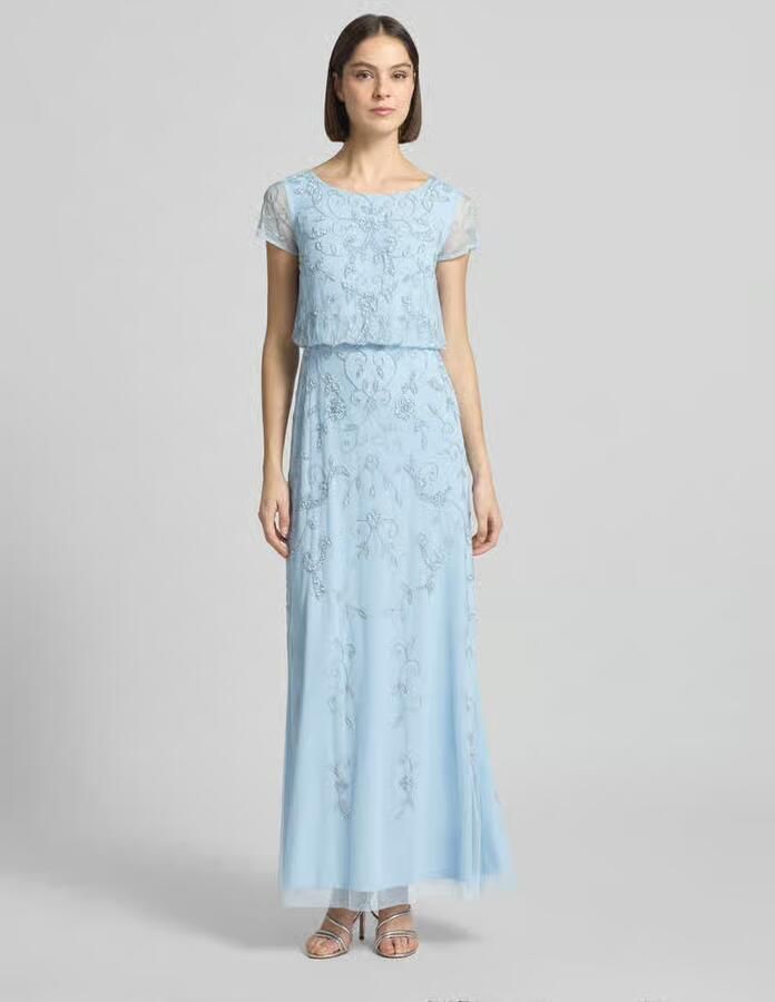 Adrianna Papell maxi-jurk met siersteentjes - Foto 3