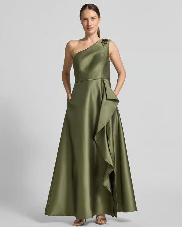 Adrianna Papell midi-jurk met ruches - Foto 2