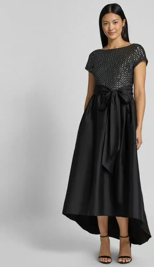 Adrianna Papell midi-jurk met sierstrik