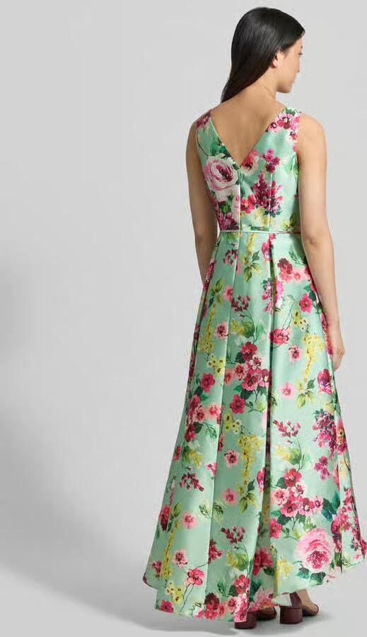 Adrianna Papell midi-jurk van satijn met V-hals - Foto 2