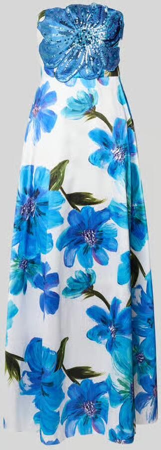 Adrianna Papell off-shoulderjurk in all-over look met pailletten - Foto 2