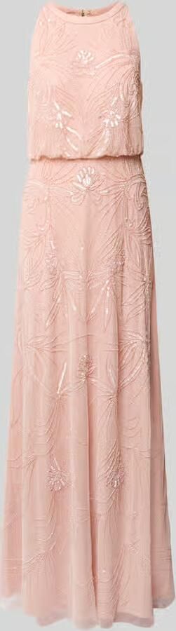Adrianna Papell regular fit avondjurk met all-over bloemenmotief logostitching rondom - Foto 2