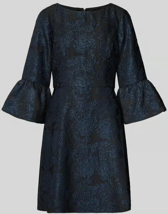 Adrianna Papell Regular fit cocktailjurk met all-over bloemenstitching