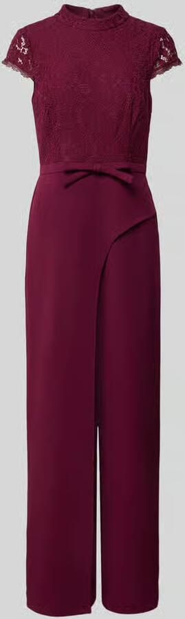 Adrianna Papell regular fit jumpsuit met sierstrik