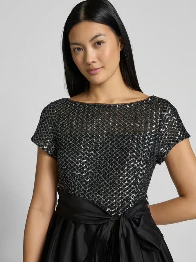 Adrianna Papell Regular fit midi-jurk met sierstrik - Foto 2