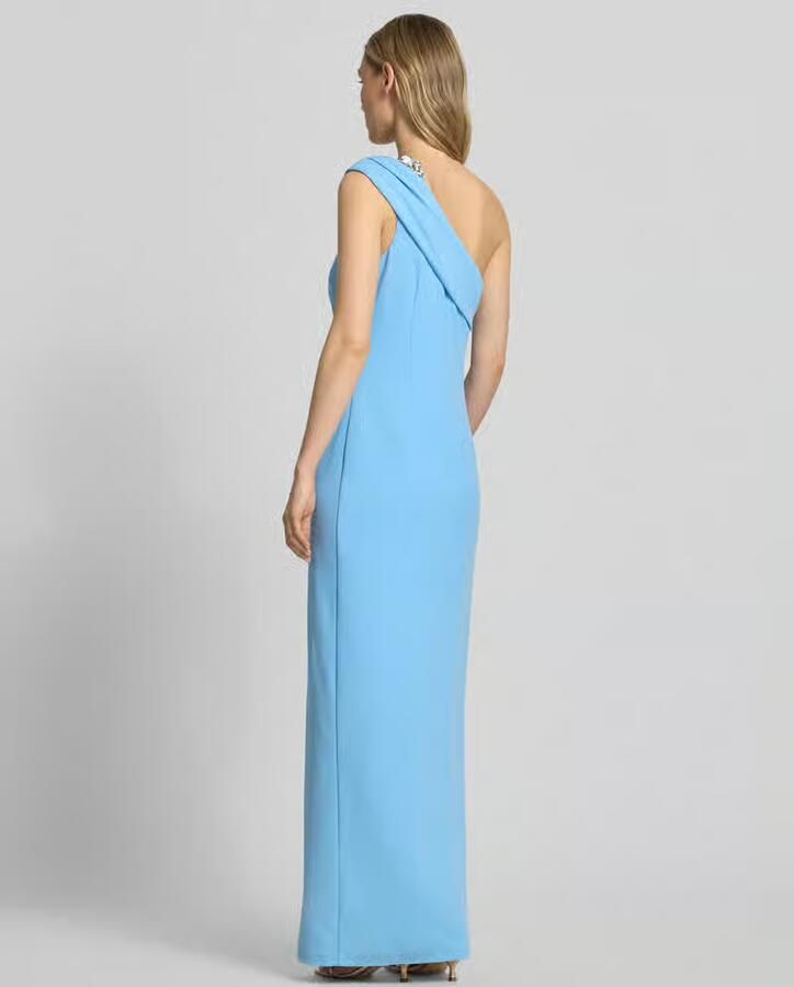 Adrianna Papell slim fit avondjurk met plooien - Foto 3