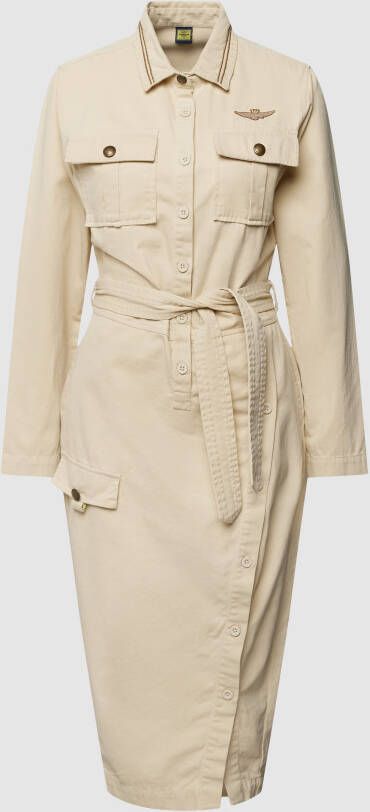 Aeronautica militare Midi-jurk met kentkraag
