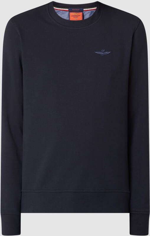 Aeronautica militare Regular fit sweatshirt met stretch