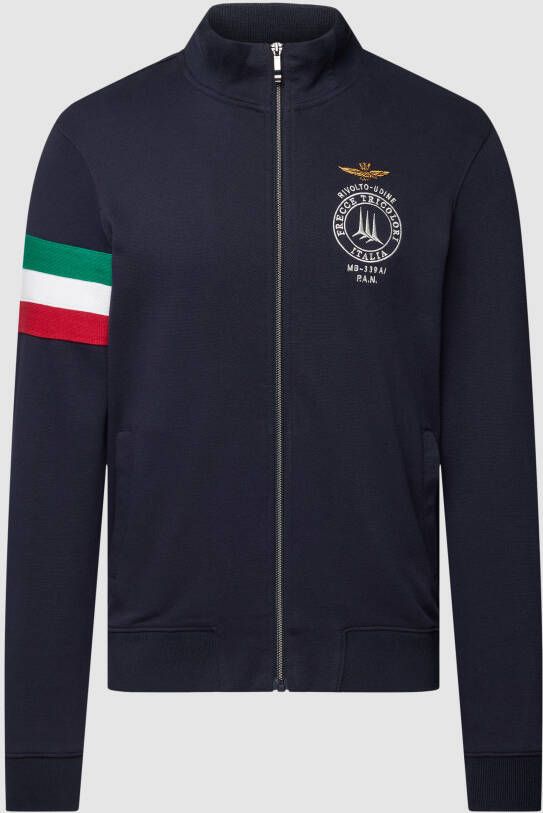Aeronautica militare Sweatjack met opstaande kraag model 'FELPA'