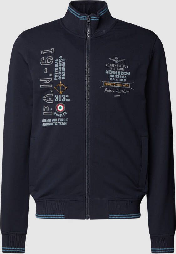 Aeronautica militare Sweatjack met steekzakken opzij model 'FELPA'