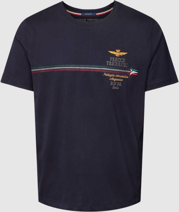 Aeronautica militare T-shirt met labeldetail